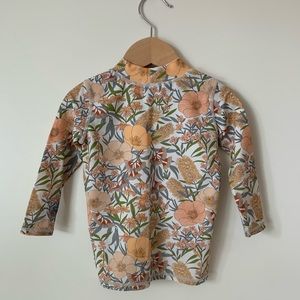 Goldie and ace vintage floral rash guard